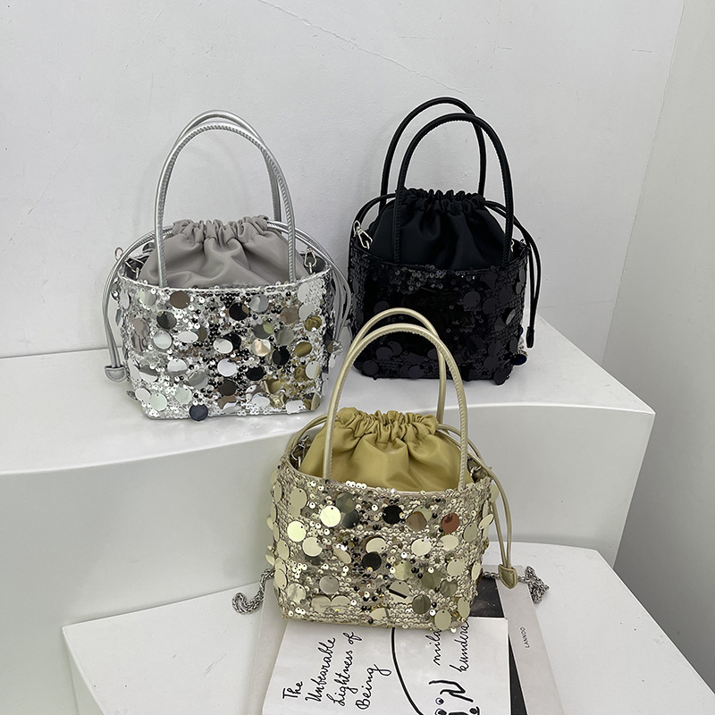 Light Luxury Sequins Bucket Ha - đánh giá và giá Luxury Bags News