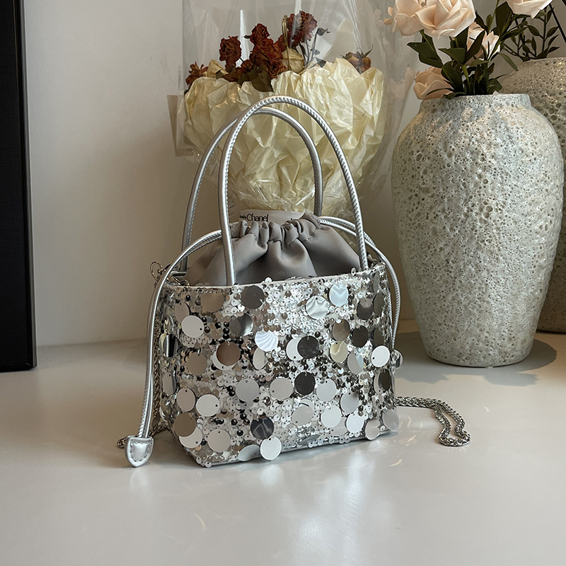 Light Luxury Sequins Bucket Ha - đánh giá và giá Luxury Bags News